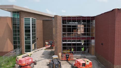 Drone-coverage-of-a-new-school-renovation-in-Ankeny-Iowa