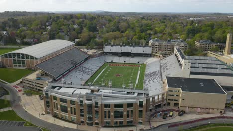 Aerial-Establishing-Shot-of-Boston-College-Alumni-Stadium