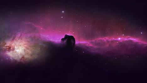 4K-Zooming-into-the-horsehead-Nebula-south-of-the-star-Alnitak-in-space