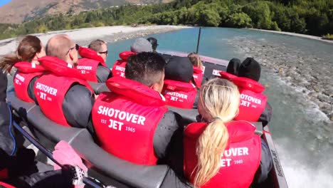 Shotover-Jetbootfahrt-In-Queenstown,-Neuseeland