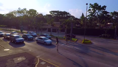 view-with-drone-of-the-urban-artist's-swings-in-Cordoba,-Veracruz,-Mexico