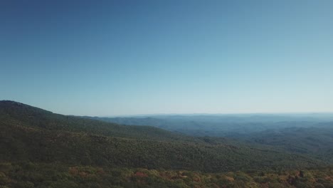 Aerial-Blue-Ridge-Mountains-from-Grandfather-Mountain-in-Autumn-in-4k