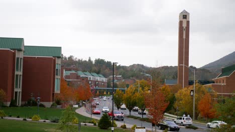Campus-Der-Appalachian-State-University-Im-Herbst-In-Boone,-North-Carolina