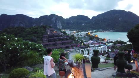 The-streets-of-Phi-Phi-island-in-evening