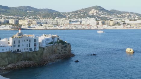 Panoramic-view-of-the-port-area-from-the-upper-part-of-the-city-of-Ibiza
