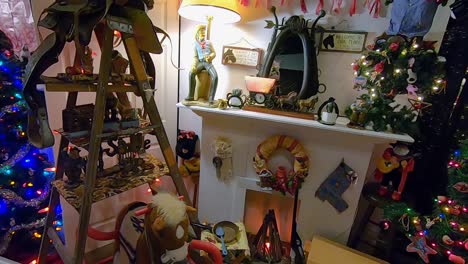Cowboy-Themed-Holiday-Room-Display-with-Tree-and-Fireplace-at-Quad-Cities-Festival-of-Trees