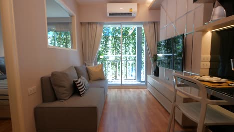 Tropical-Style-Living-Room-Decoration-Walkthrough