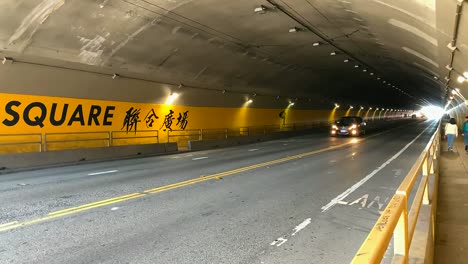 El-&quot;túnel-De-La-Calle-Stockton&quot;-En-San-Francisco,-California