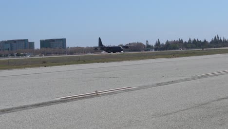California-Air-National-Guard-getting-ready-to-take-flight-at-Moffett-Federal-Airfield-in-Sunnyvale,-California