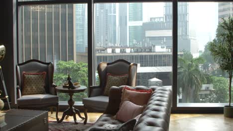 pov-walk-through-luxury-boutique-lounge-cafe-towards-petronas