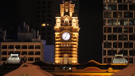 Bahnhof-Flinders-Street-Nachts,-Juli,-2019-Bahnhof-Melbourne,-Bahnhof-Flinders-Street-Melbourne-Lanmark-2019