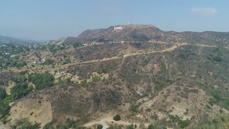 4K-60-FPS-Cinematic-Drone-footage-of-Griffith-Park-overlooking-the-Hollywood-Sign-in-Los-Angeles,-CA