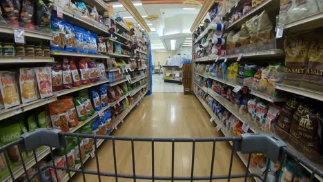 POV,-Shopping-in-the-snack-aisle-at-the-grocery-store
