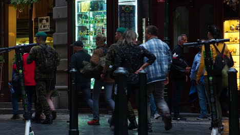 Crowds-of-people-walking-on-streets-of-Prague-Czech-Republic