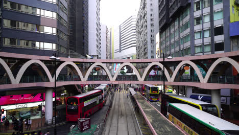 Hong-Kong-China,-circa-:-crowded-people-around-Causeway-Bay-area-in-Hong-Kong-City