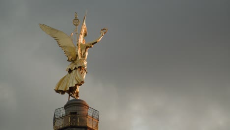 Beautiful-Golden-Color-of-Berlin-Victory-Column-during-Thunderstorm