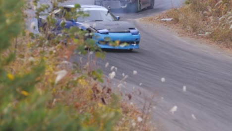 Nissan-Silvia-Driftet-In-Zeitlupe-Auf-Der-Kurvenreichen-Straße-Von-Fukushima,-Japan