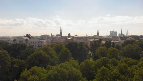 Old-town-vibes-of-Riga-Latvia-Freedom-monument-aerial