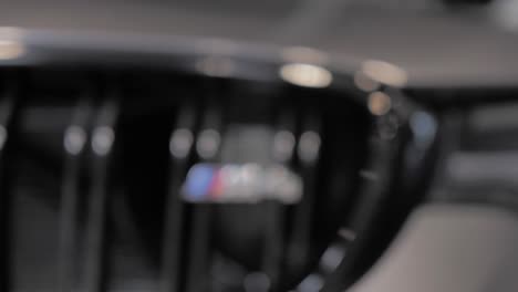 BMW-M4-Car-Engine-Logo,-Close-Up-Focus-In-Shot