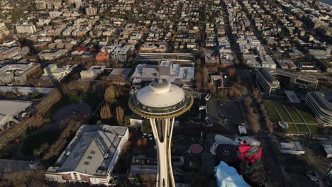 Long-shadows-spread-across-lower-Queen-Anne-Hill-from-the-Seattle-Space-Needle