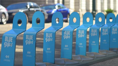 Blue-Bike-Rack-Empty-New-Orleans-Louisiana-Pandemic