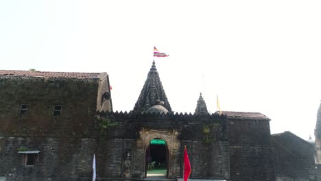 Alter-Indischer-Tempel,-Wahrzeichen-Der-Indischen-Architektur,-Traditioneller-Religiöser-Hindu-Tempel,-Vintage-Stil,-Mumbai,-Bangalore,-Ahmedabad,-18v