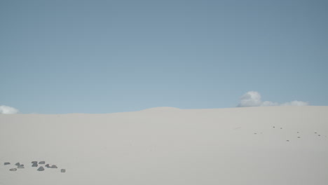 Static-shot-of-sand-dunes-with-clear-sky