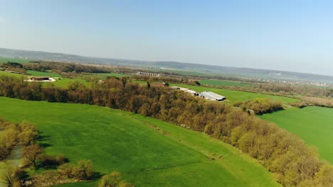 Aerial-shot-of-the-Beautiful-Farmland