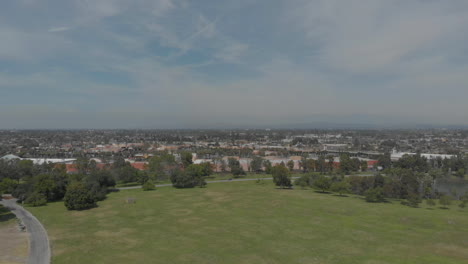 Drone-descends-in-suburban-park