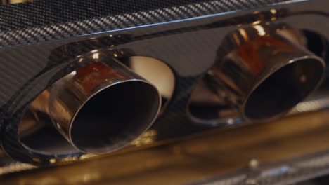 Close-Up-of-Ford-GT-GT3-Chrome-Exhaust-and-Carbon-Fiber-Surround