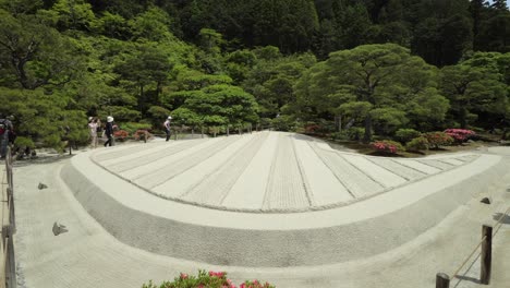 Jardín-De-Rocas-Japonés-Del-Templo-Budista-Ginkaku-ji-En-Kyoto