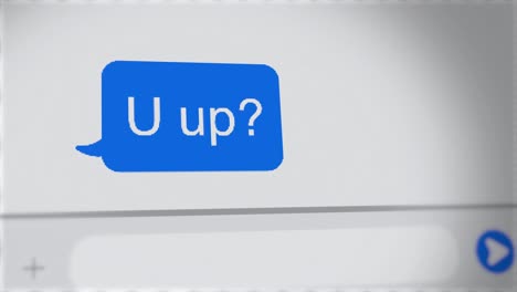 U-up---question-pop-on-chat-of-mobile-phone-screen---close-up