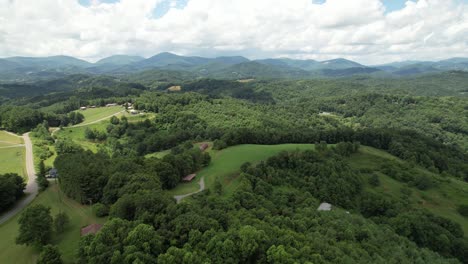 Aerial-Pullout-Watauga-County-NC,-Watauga-County-North-Carolina-near-Boone-North-Carolina-and-Blowing-Rock-NC-not-far-from-Appalachian-State-University