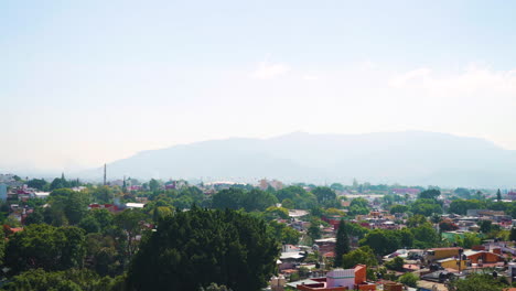 Vista-Panorámica-De-La-Histórica-Ciudad-De-Oaxaca,-México