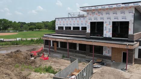 Drone-coverage-of-a-new-building-in-Ankeny-Iowa