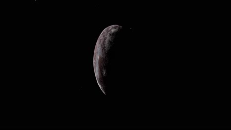 Rotating-in-the-darkness-of-Outerspace-dwarf-planet-Haumea-in-our-solar-systems
