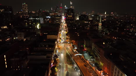 Night-view-of-Market-Street-in-Philadelphia