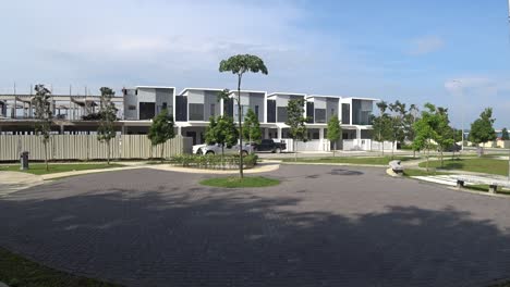 Casa-De-Terraza-De-Dos-Pisos-En-Construcción-En-Malasia