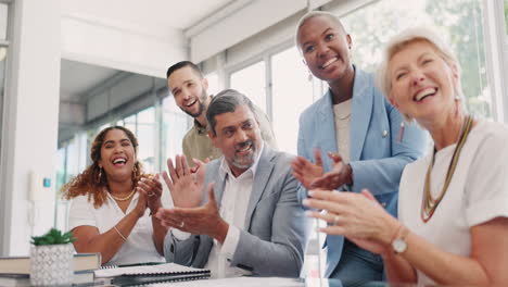 Business-people,-clapping-or-success-in-diversity