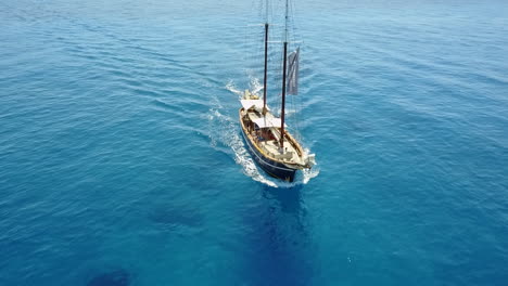 Ocean,-sailing-and-a-boat-on-the-water-for-travel