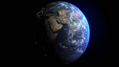 Planet,-Erde-Und-Rotieren-Im-Weltraum-Für-Globale