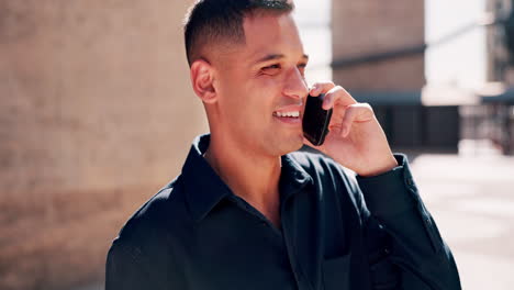 Phone-call,-city-and-professional-man