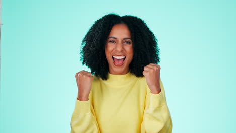 Wow,-celebration-and-excited-face-of-black-woman