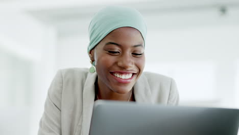 Mockup,-business-and-black-woman-with-computer