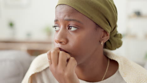 Anxiety,-stress-and-nail-biting-by-black-woman