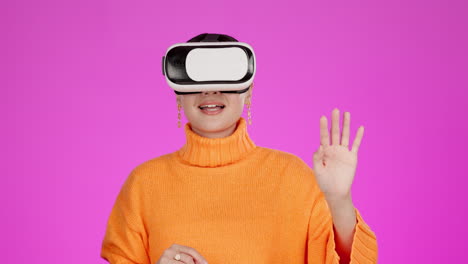 VR,-Touch-Und-Gaming-Mit-Frau