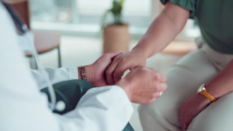 Doctor,-holding-hands-and-support-patient
