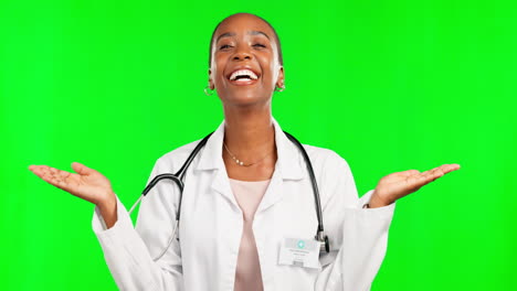 Médico,-Elección-Y-Maqueta-Con-Mujer-Negra.