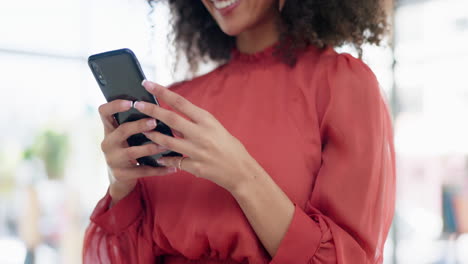 Business,-closeup-and-woman-with-smartphone