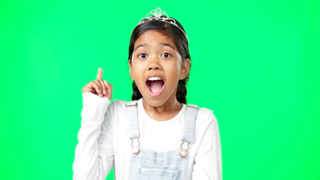Green-screen,-idea-and-portrait-of-surprised-child